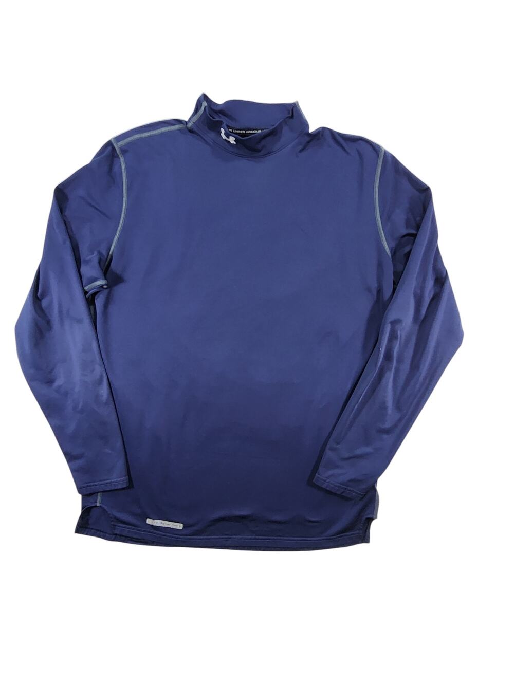 Under Armour ColdGear Fitted Long Sleeve Shirt Mens XL Blue Performance